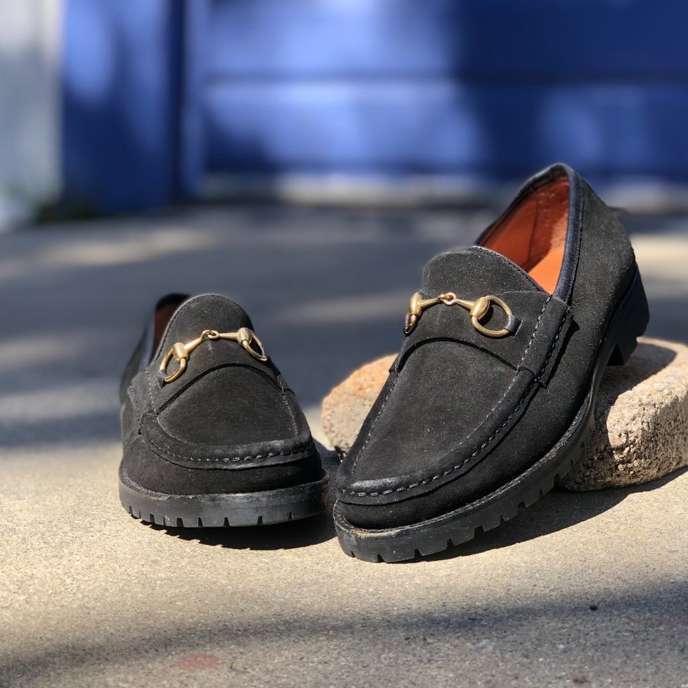 Gucci Black Loafers (Vintage 90's)